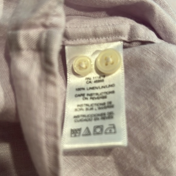 Michael Kors Lilac 100% Linen button down EUC size XL Mens - Picture 12 of 12